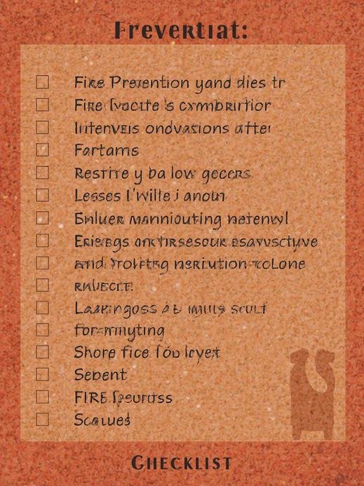 Fire Prevention Checklist